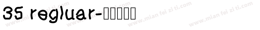 35 regluar字体转换